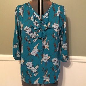 New Directions L, 3/4 Sleeve Blouse